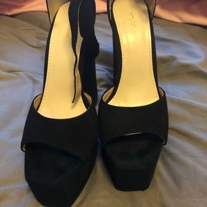 Black Platform heels